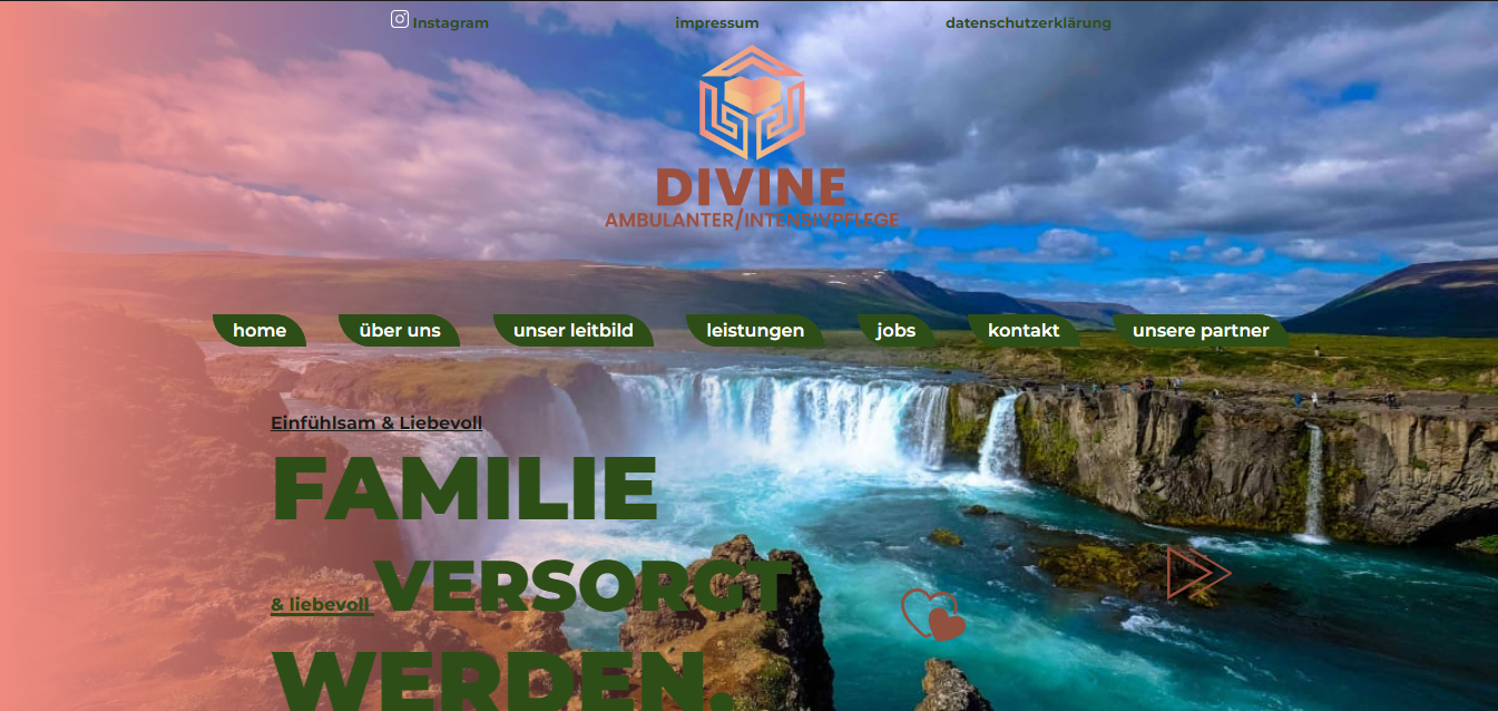 Divine Pflege Website