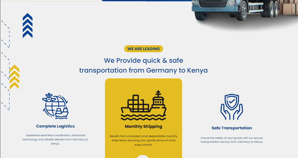 Power Logistics website preview